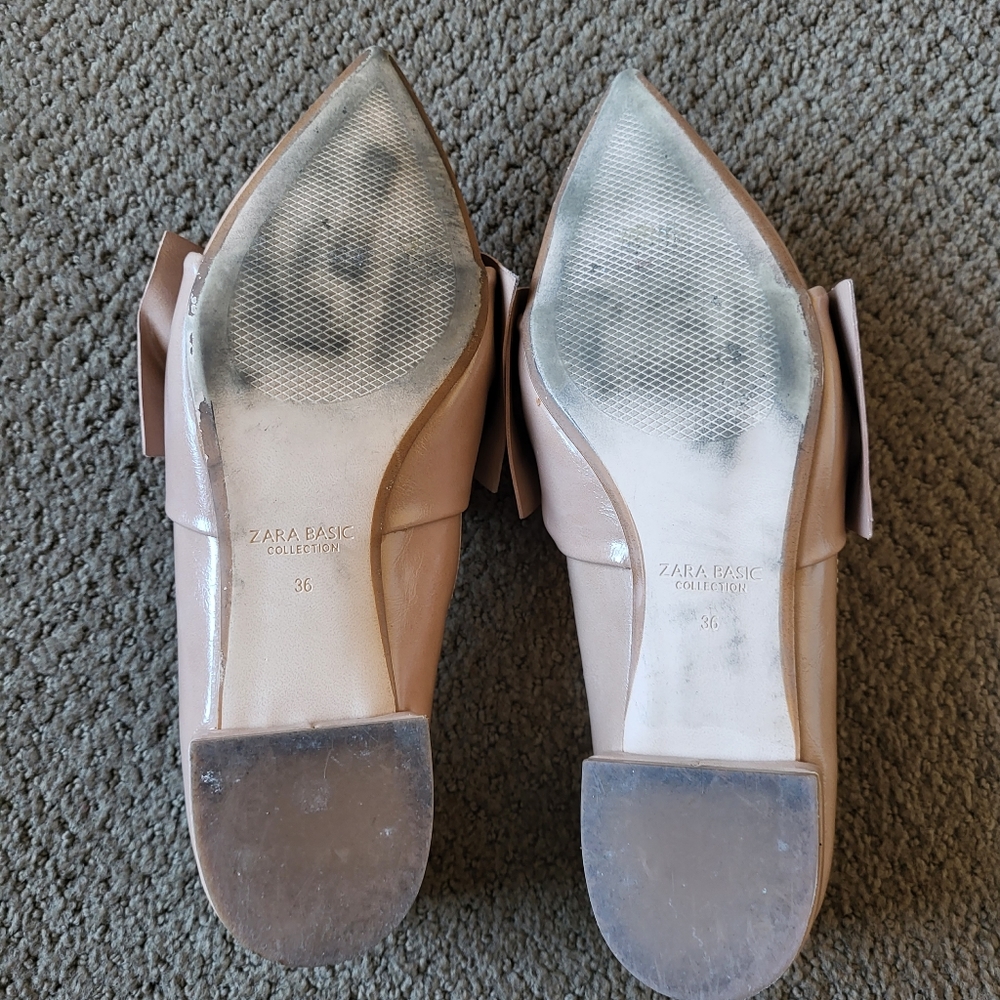 Zara Basic Flats With Oversized Bow - image 6